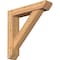 Ekena Millwork Traditional Slat Smooth Bracket w/ Offset Brace, Western Red Cedar, 5 1/2"W x 26"D x 26"H BKT0604X26X26TRA06SWR - alternate 1